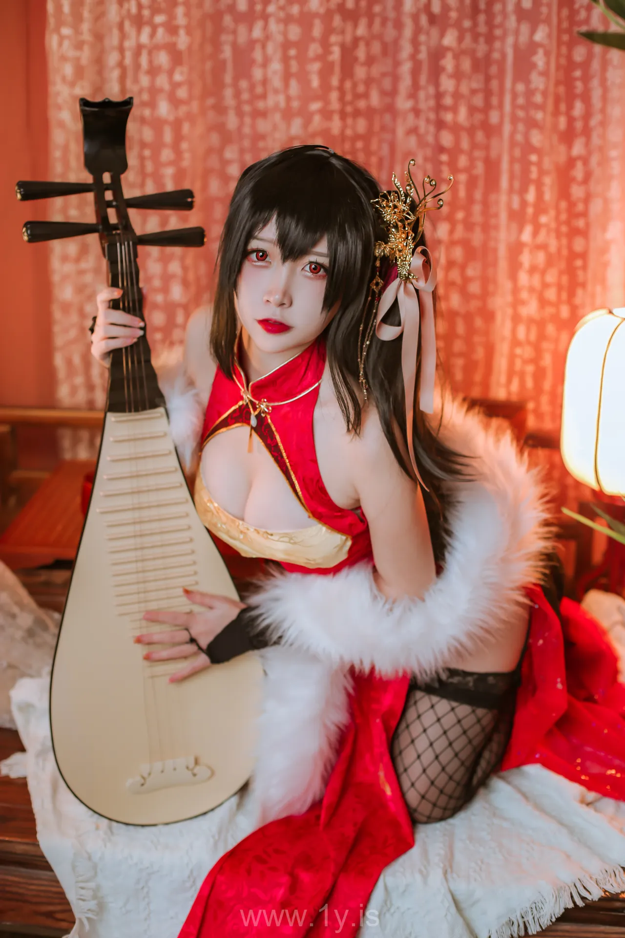Nisa（二佐） Vol.015 Lovely & Adorable Chinese Cutie 碧蓝大凤旗袍