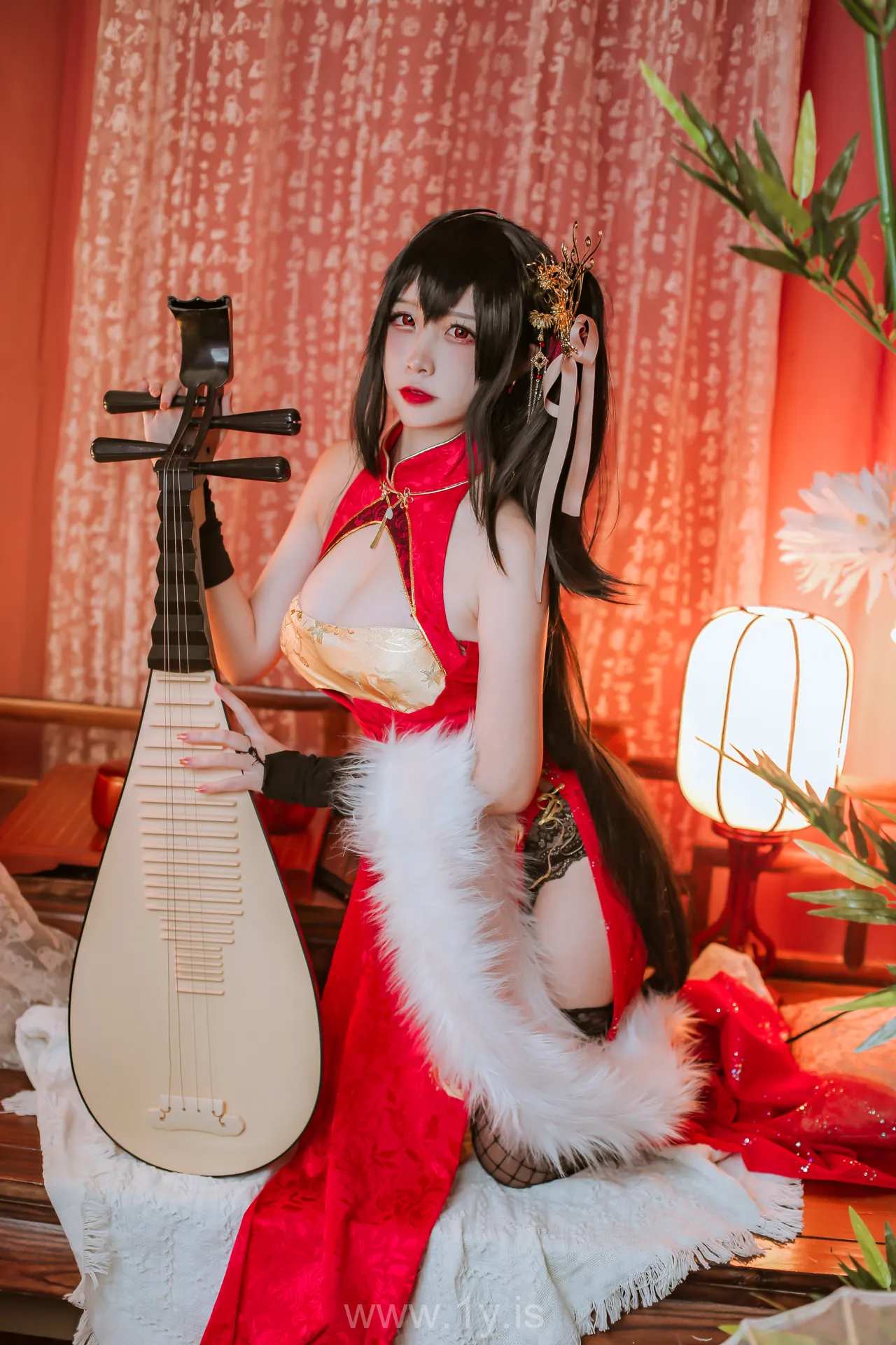Nisa（二佐） Vol.015 Lovely & Adorable Chinese Cutie 碧蓝大凤旗袍