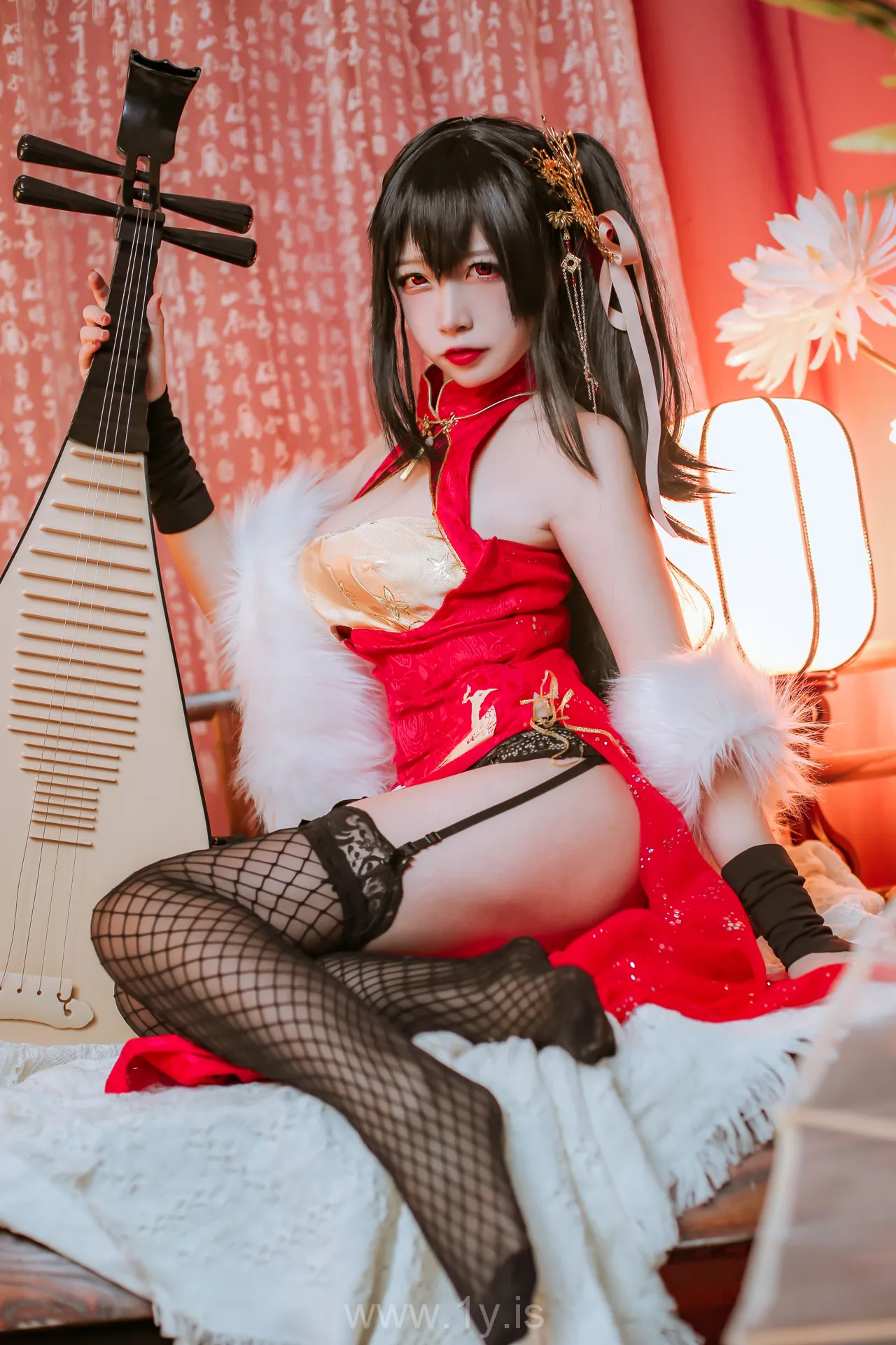Nisa（二佐） Vol.015 Lovely & Adorable Chinese Cutie 碧蓝大凤旗袍