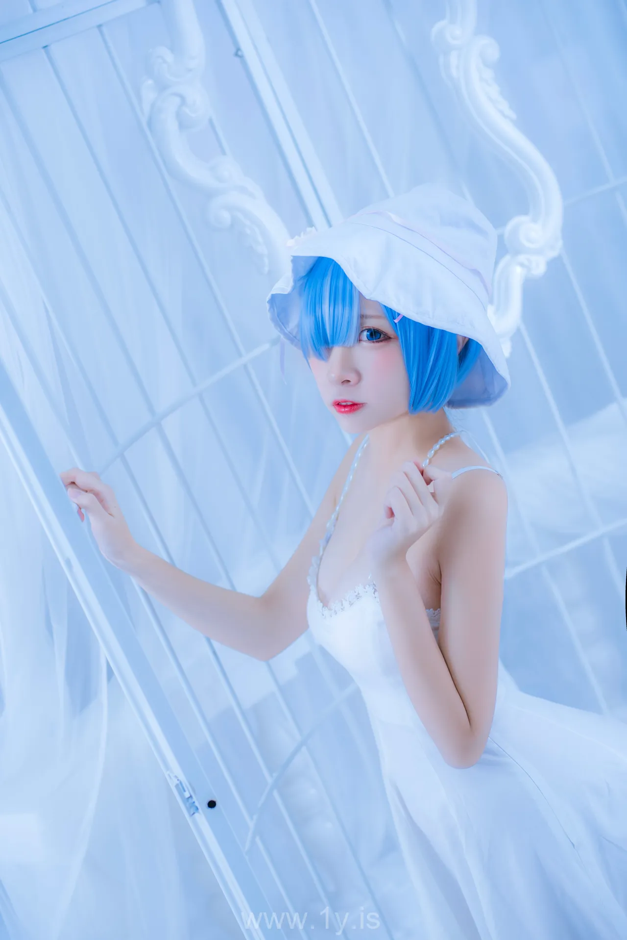 Nisa（二佐） Vol.022 Exquisite Chinese Women 雷姆白裙