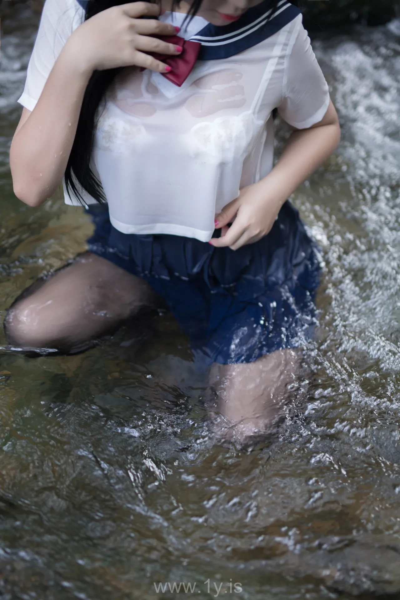 Coser@白烨 NO.010 Classy Asian Model 湿身JK