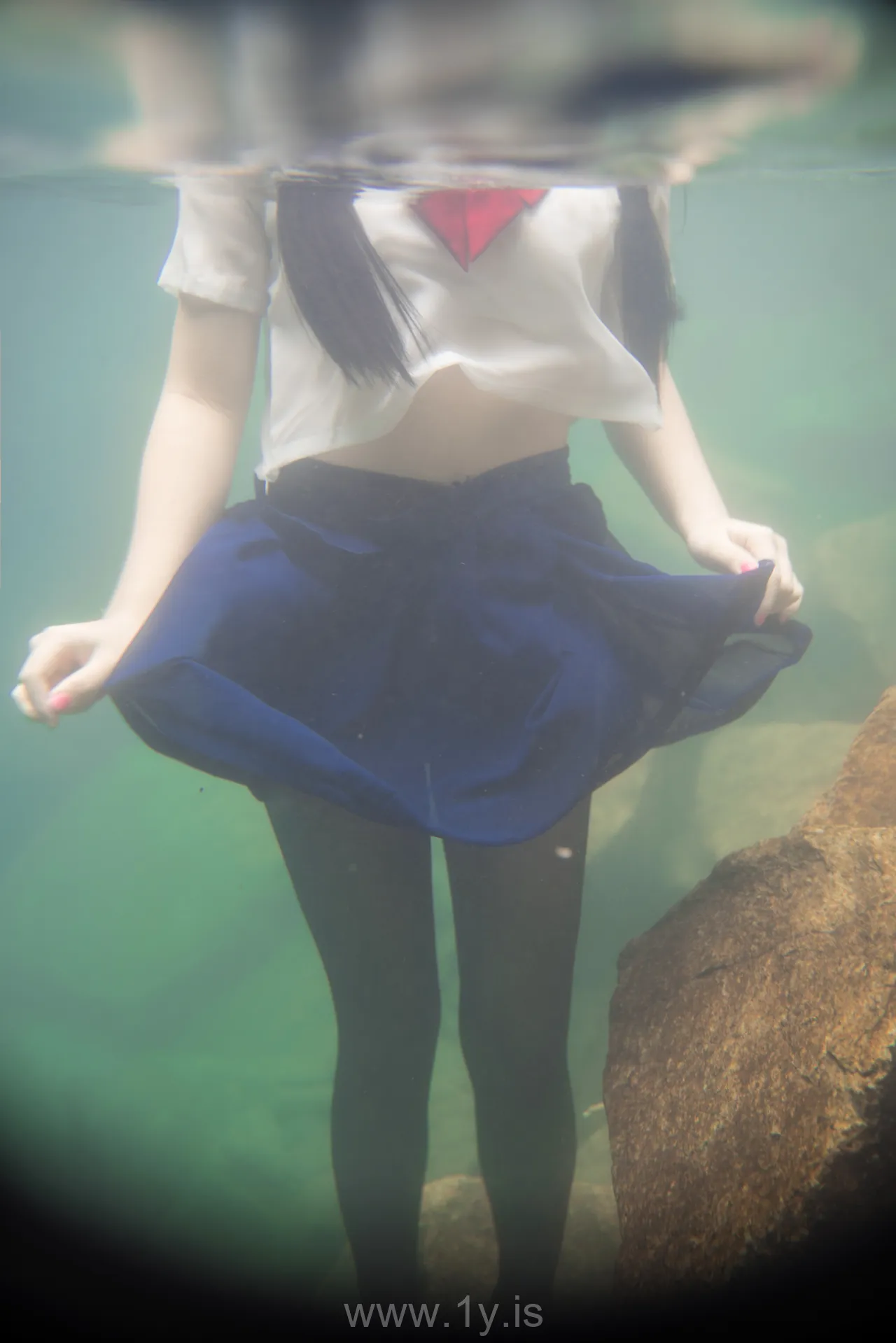 Coser@白烨 NO.010 Classy Asian Model 湿身JK