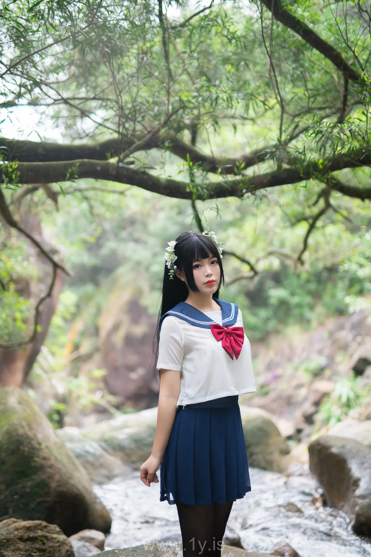 Coser@白烨 NO.010 Classy Asian Model 湿身JK