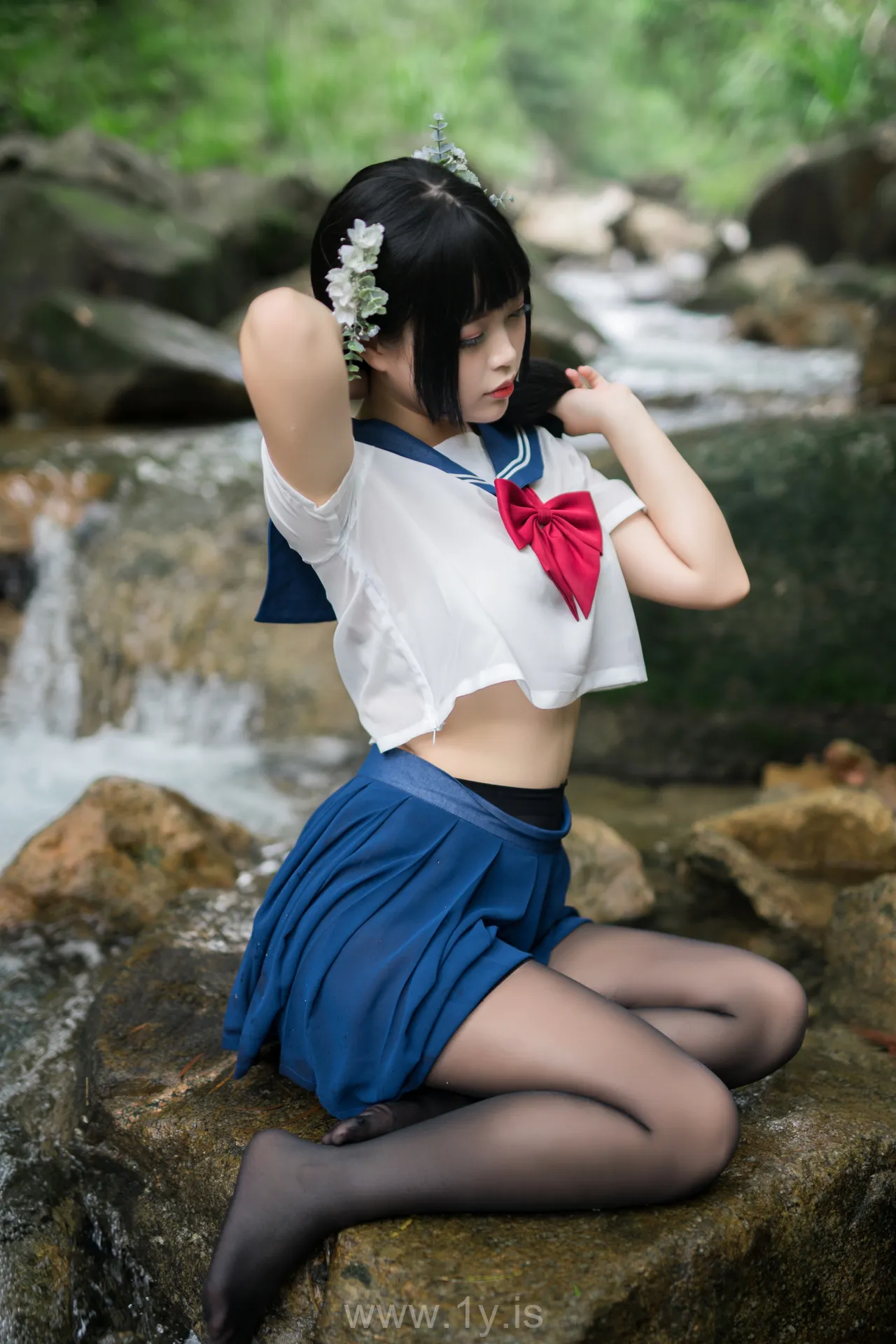 Coser@白烨 NO.010 Classy Asian Model 湿身JK