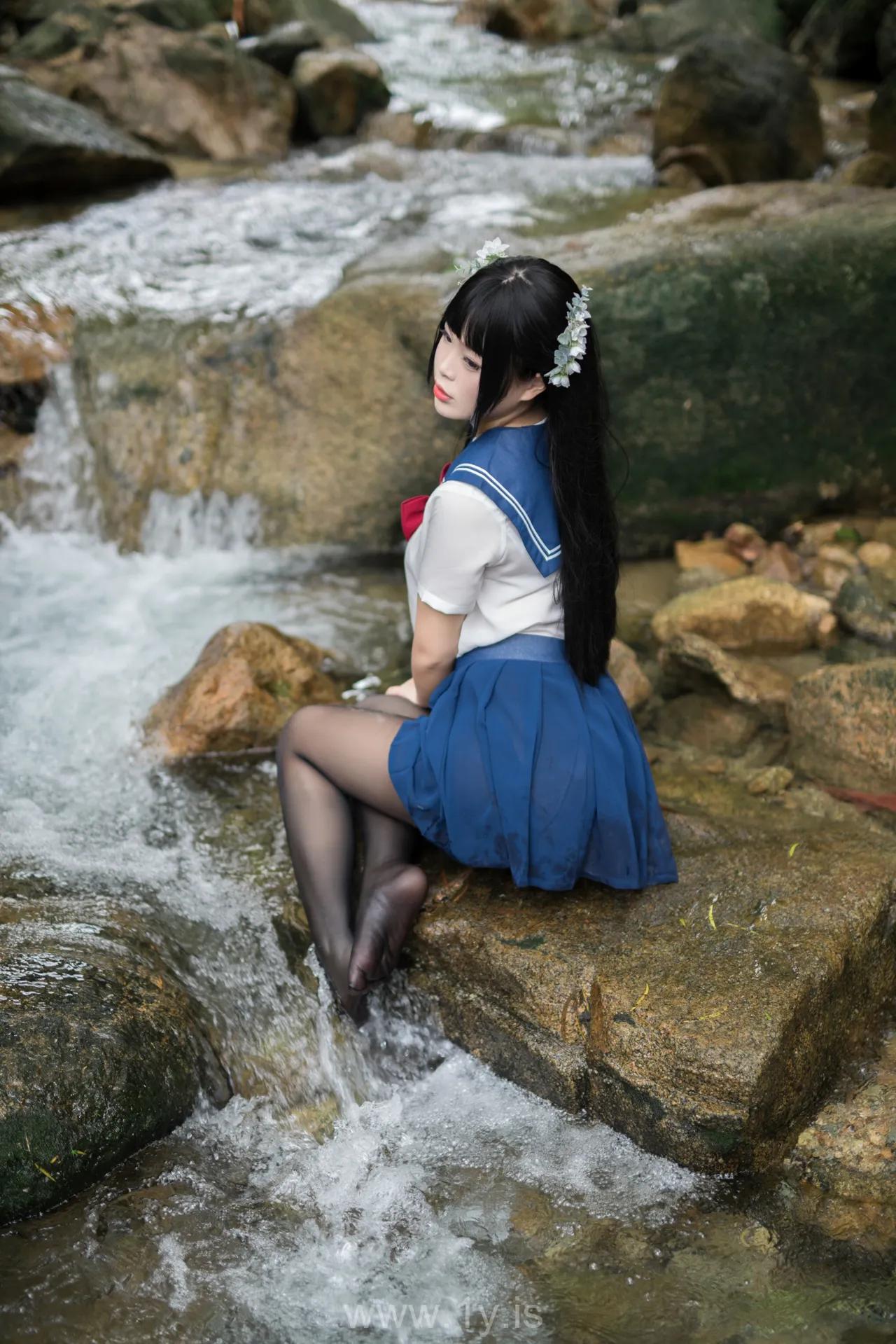 Coser@白烨 NO.010 Classy Asian Model 湿身JK