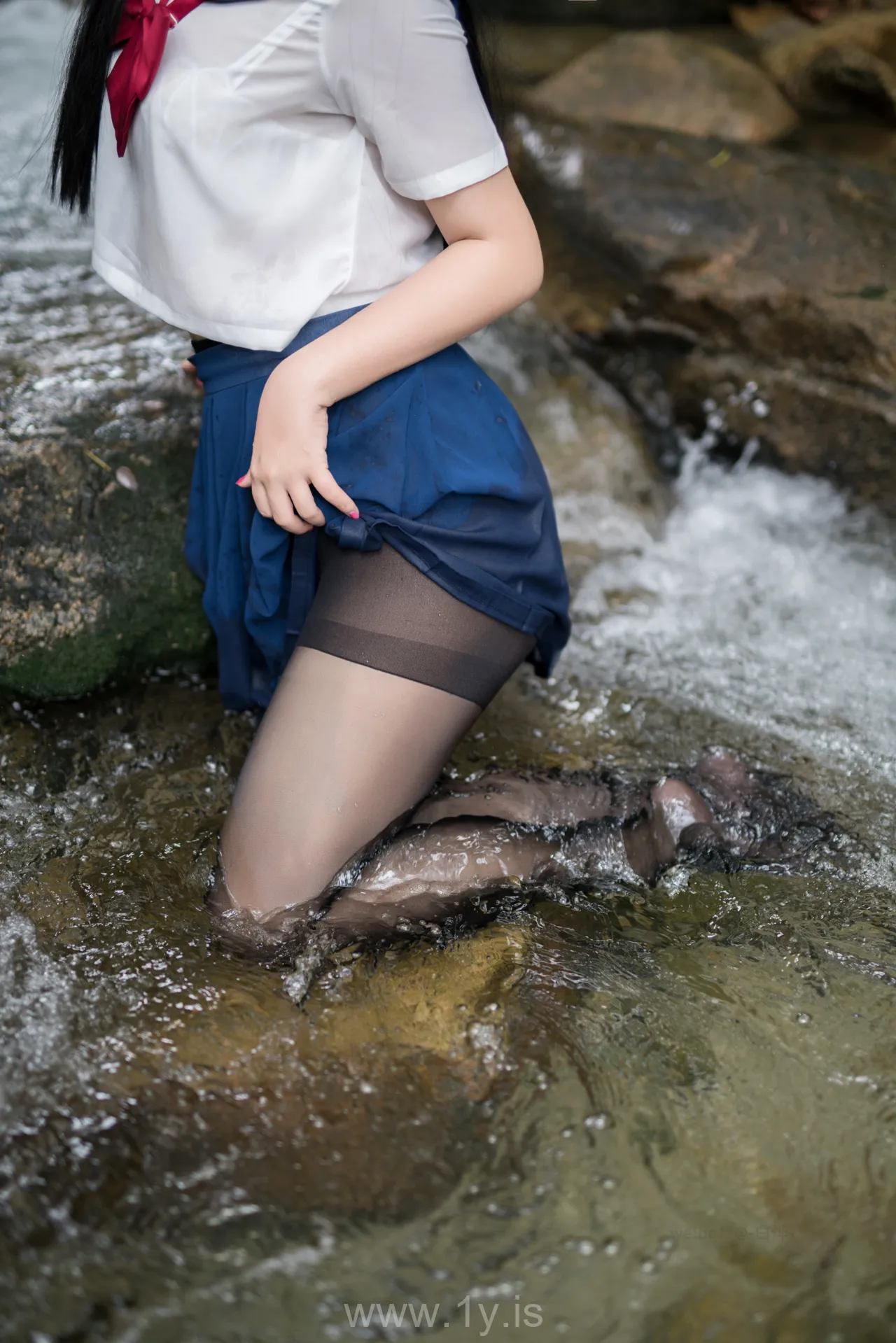 Coser@白烨 NO.010 Classy Asian Model 湿身JK