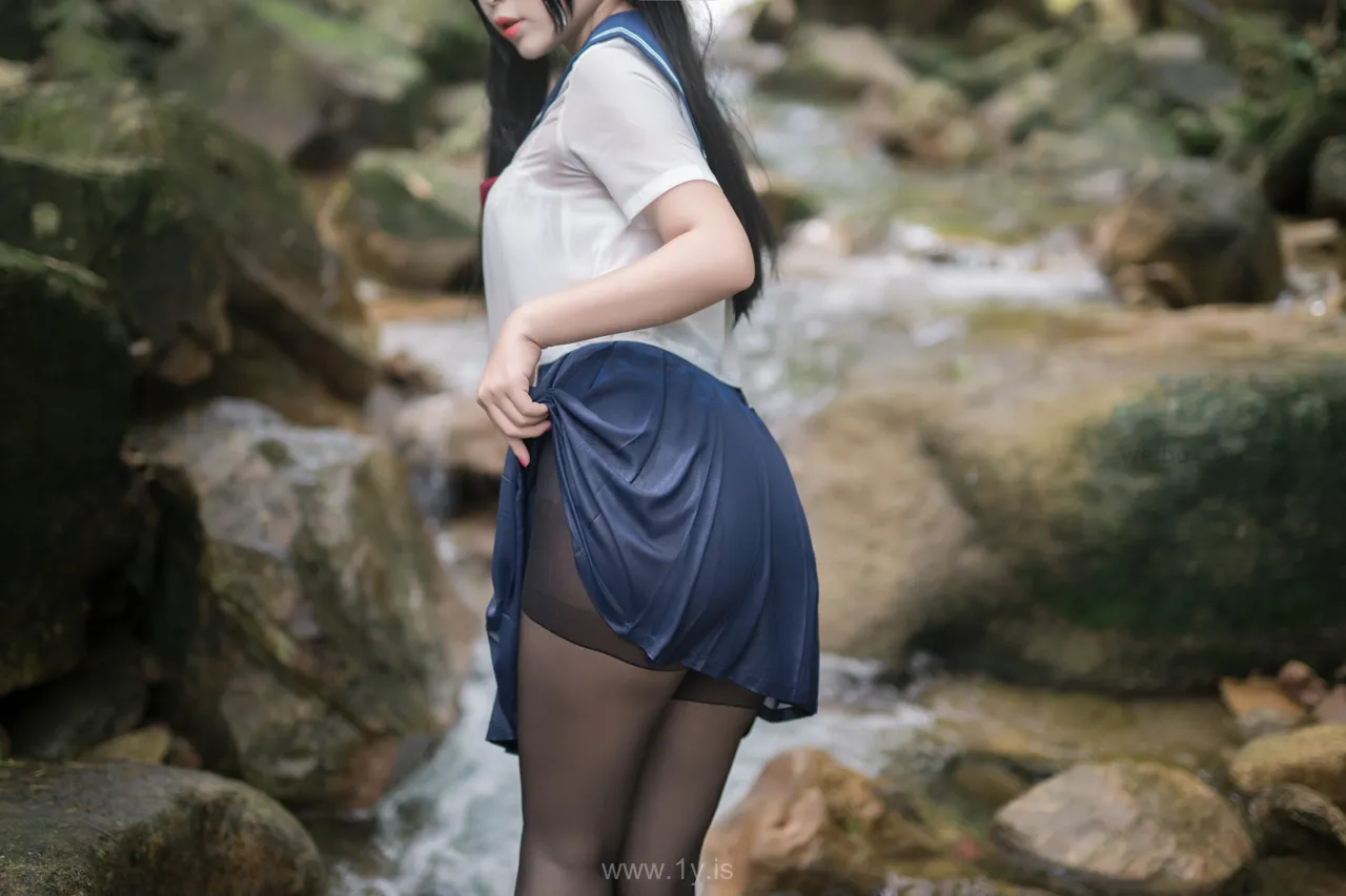 Coser@白烨 NO.010 Classy Asian Model 湿身JK