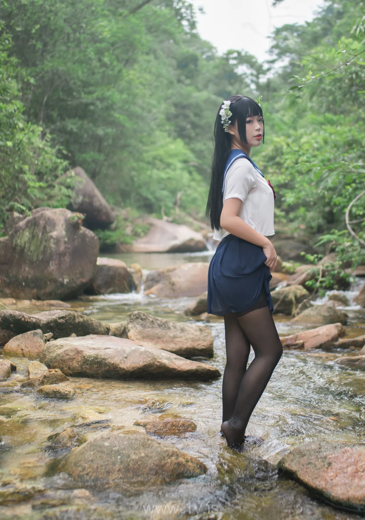 Coser@白烨 NO.010 Classy Asian Model 湿身JK