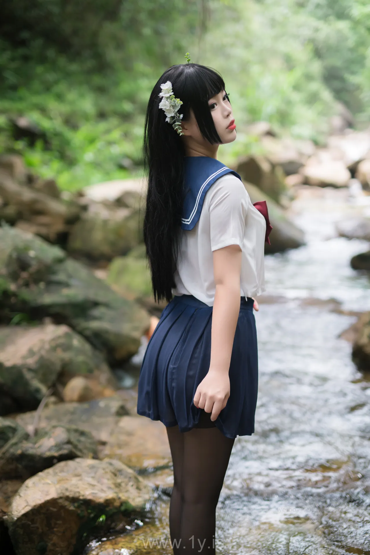 Coser@白烨 NO.010 Classy Asian Model 湿身JK