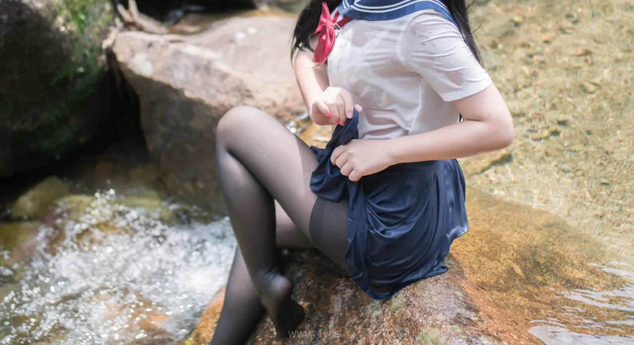 Coser@白烨 NO.010 Classy Asian Model 湿身JK