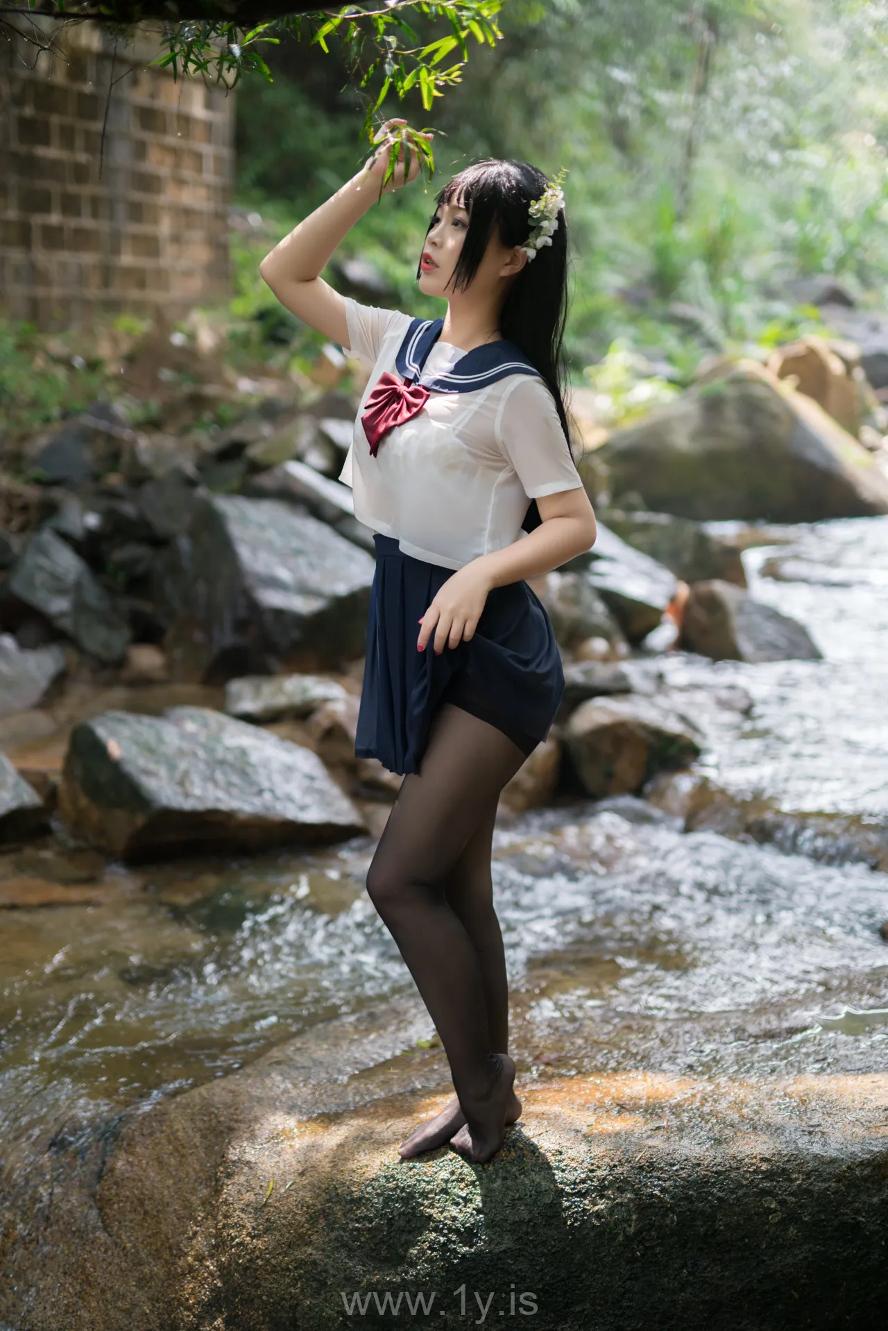 Coser@白烨 NO.010 Classy Asian Model 湿身JK