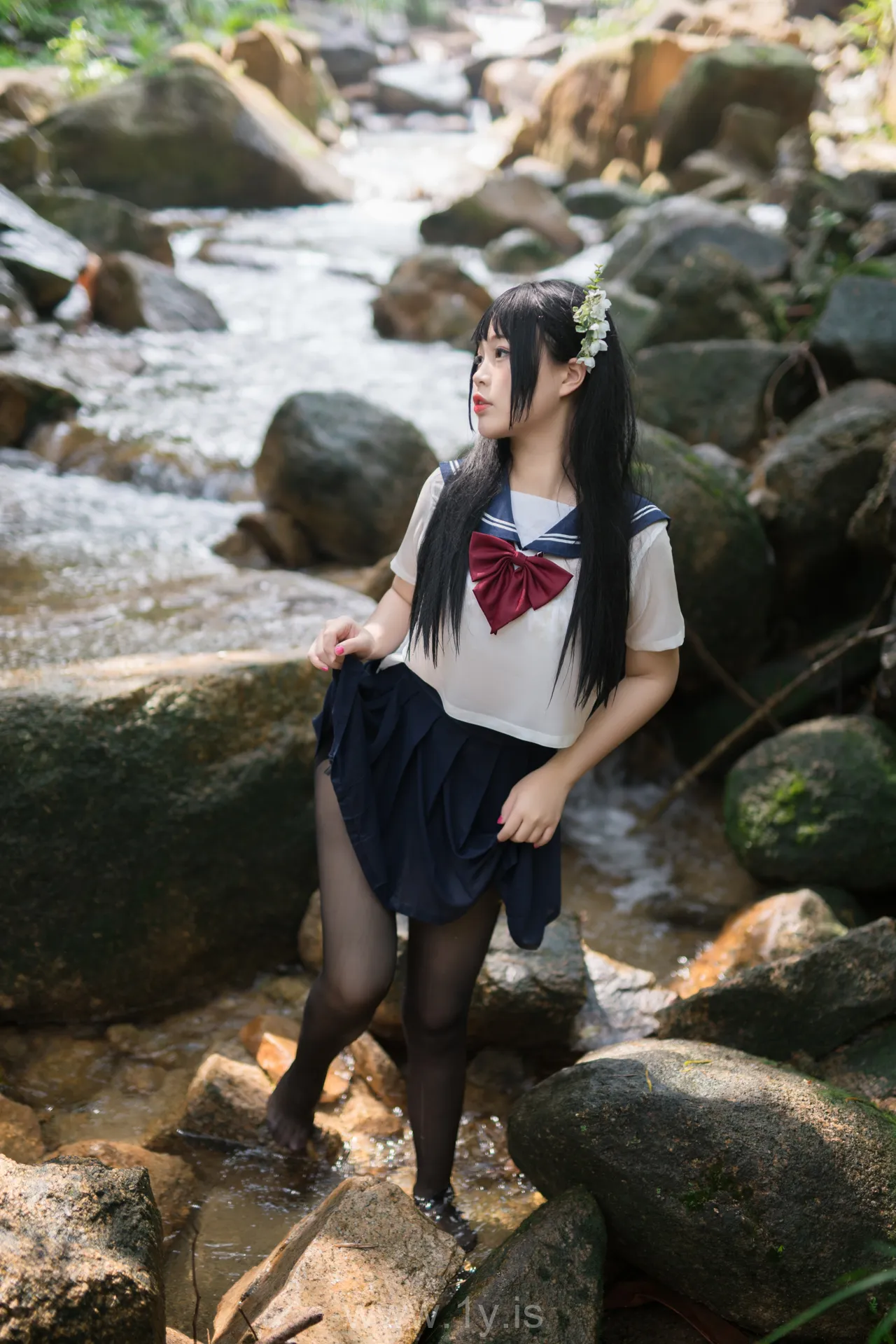 Coser@白烨 NO.010 Classy Asian Model 湿身JK