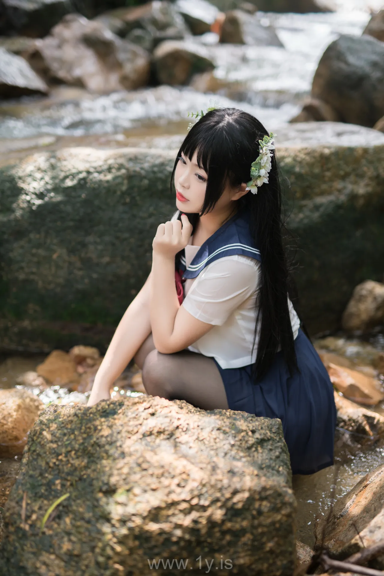 Coser@白烨 NO.010 Classy Asian Model 湿身JK