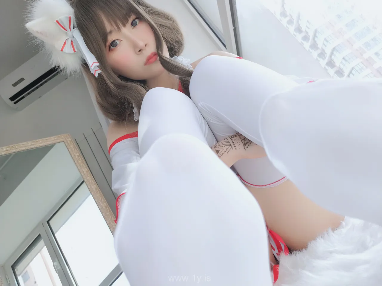 Coser@白银81 NO.001 Knockout & Stunning Chinese Hottie 12神社饲养的小狐狸