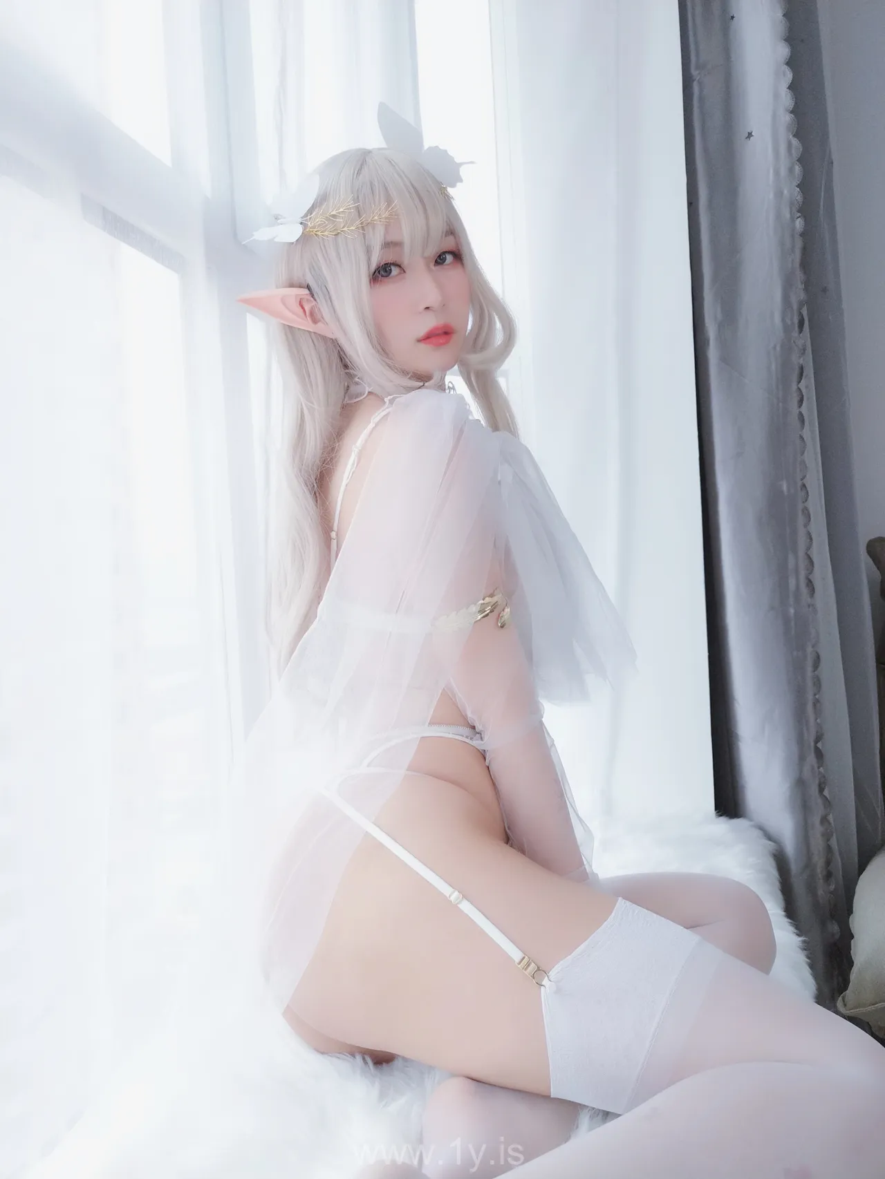 Coser@白银81 NO.006 Well Done & Appealing Chinese Peri 纯白精灵