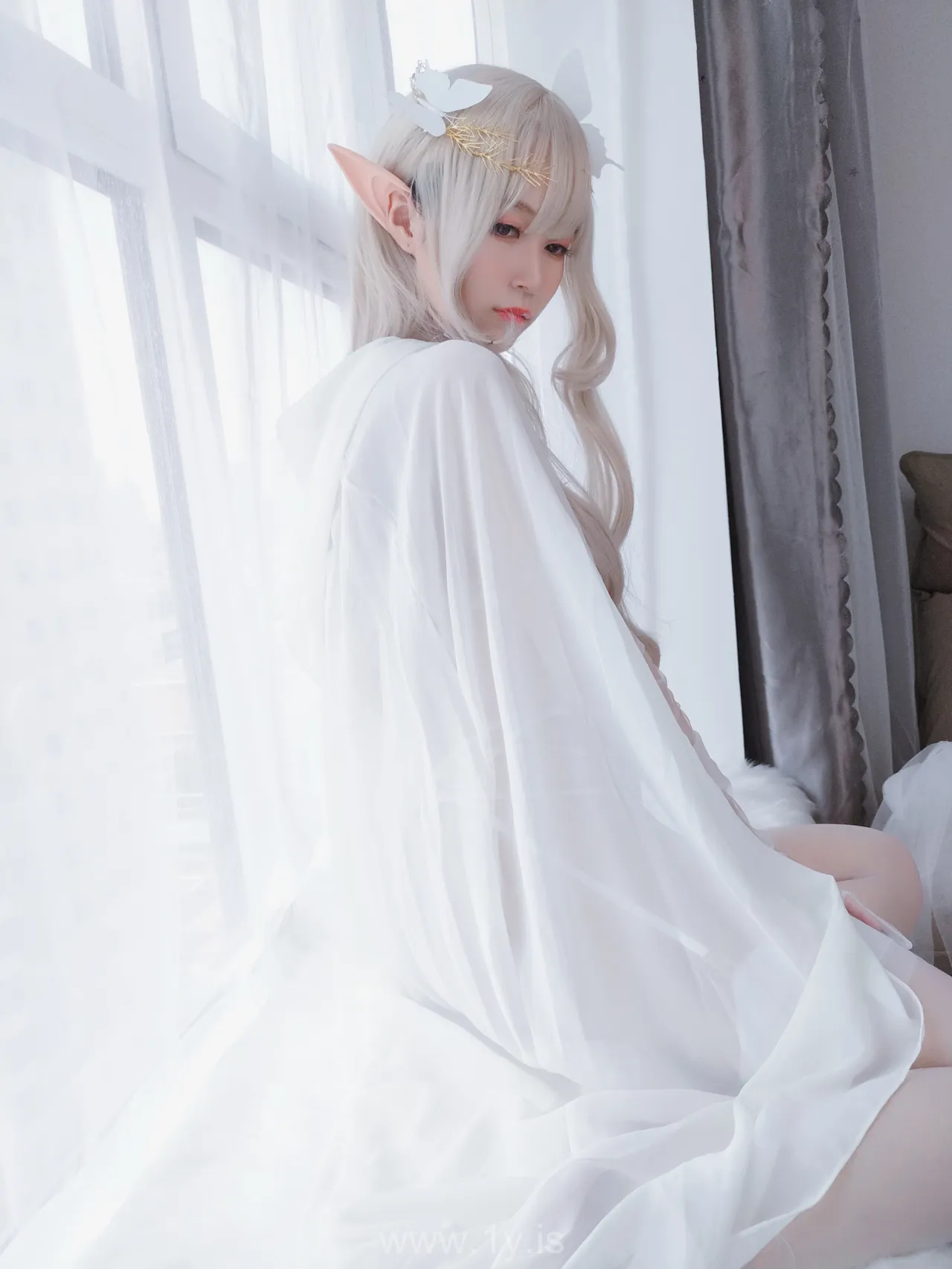 Coser@白银81 NO.006 Well Done & Appealing Chinese Peri 纯白精灵