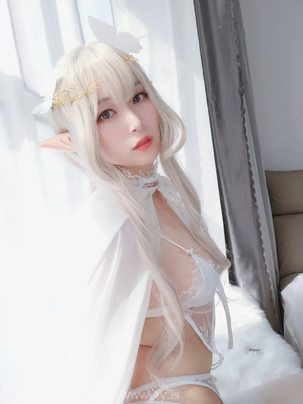 Coser@白银81 NO.006 Well Done & Appealing Chinese Peri 纯白精灵