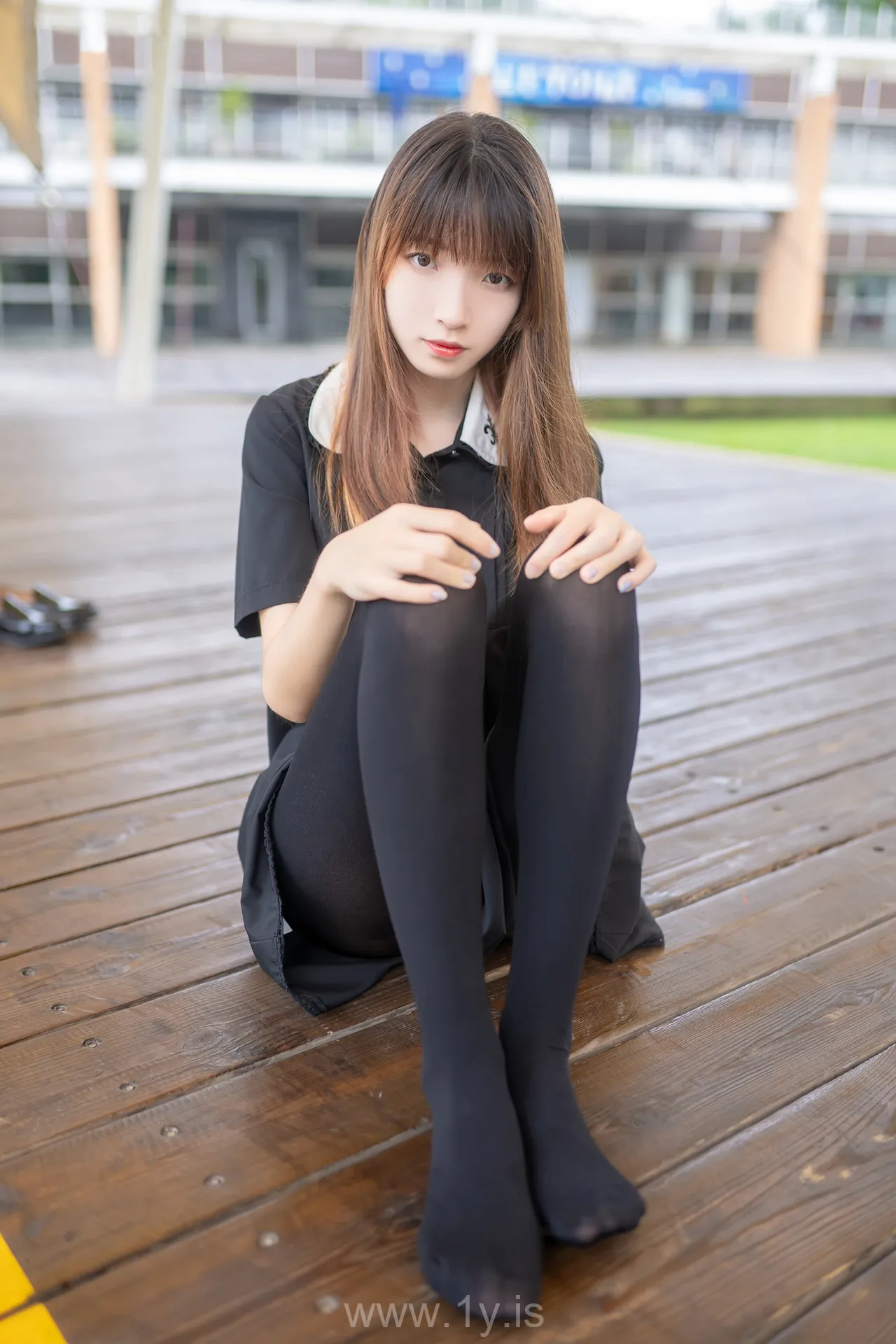 风之领域 NO.064户外黑丝长腿