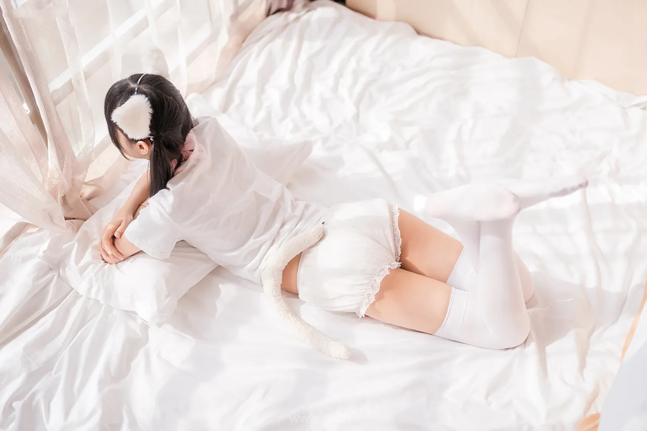 风之领域 NO.129猫系白丝少女