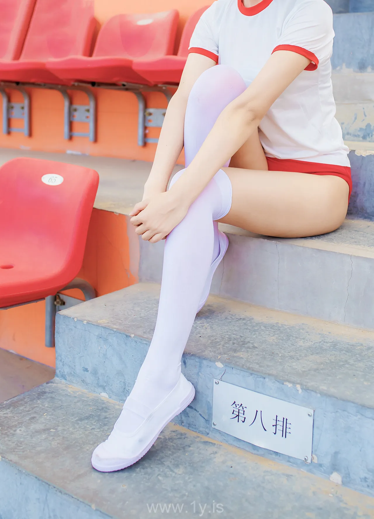 风之领域 NO.132体操服少女的过膝白丝