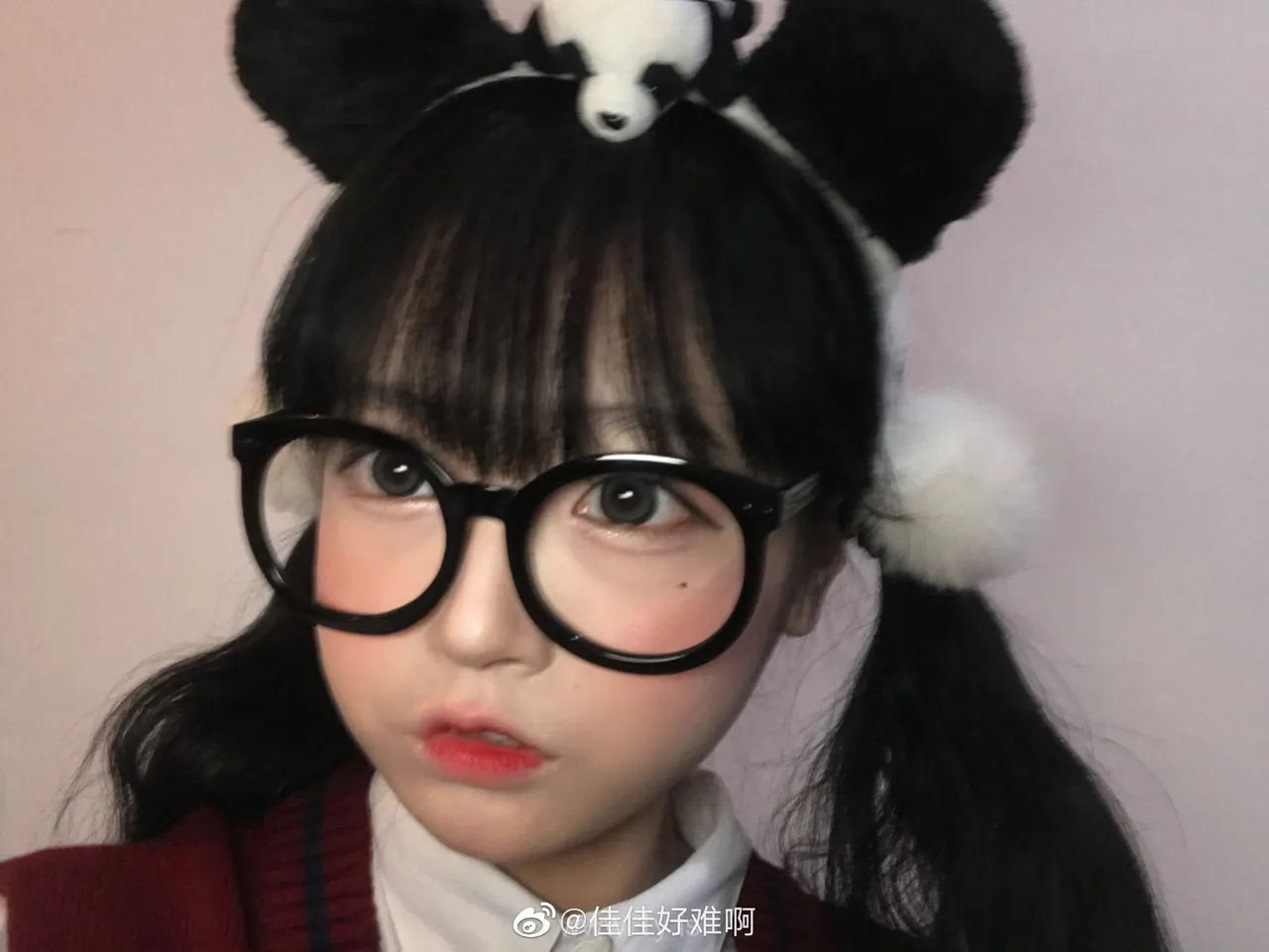 佳佳好难啊 VOL.28 熊猫头饰熊猫包包