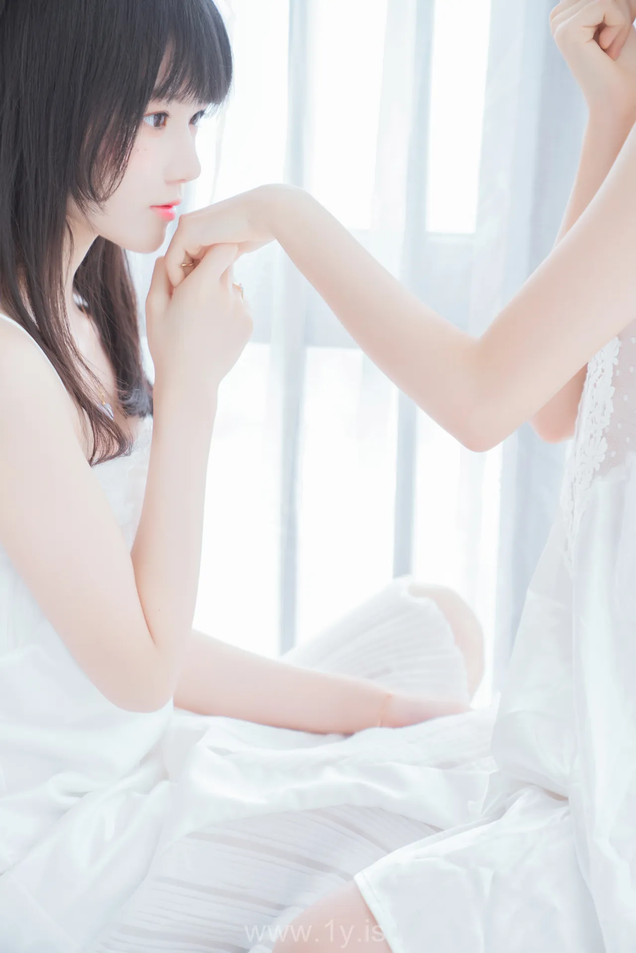 木绵绵OwO全套 VOL.039桜桃喵朝(白裙×白裙)