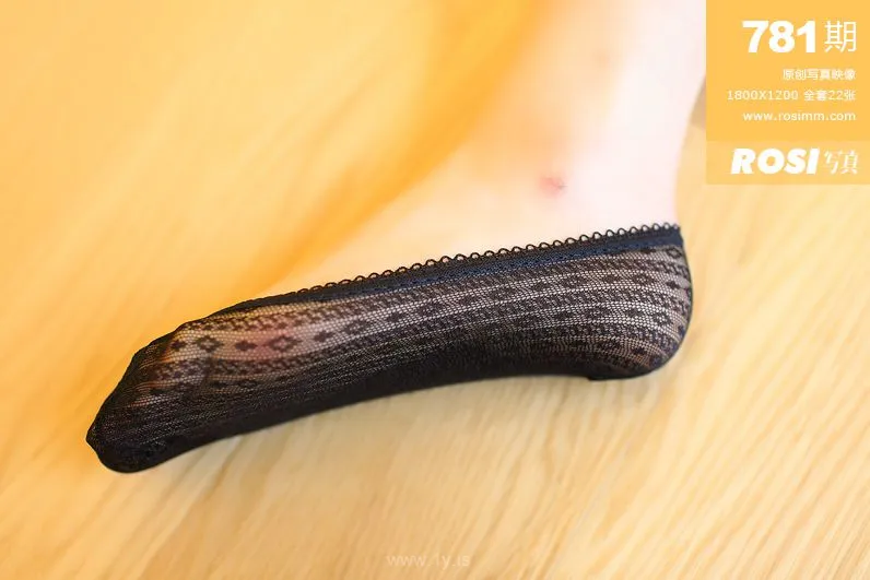 ROSI NO.781 Black Mesh Socks