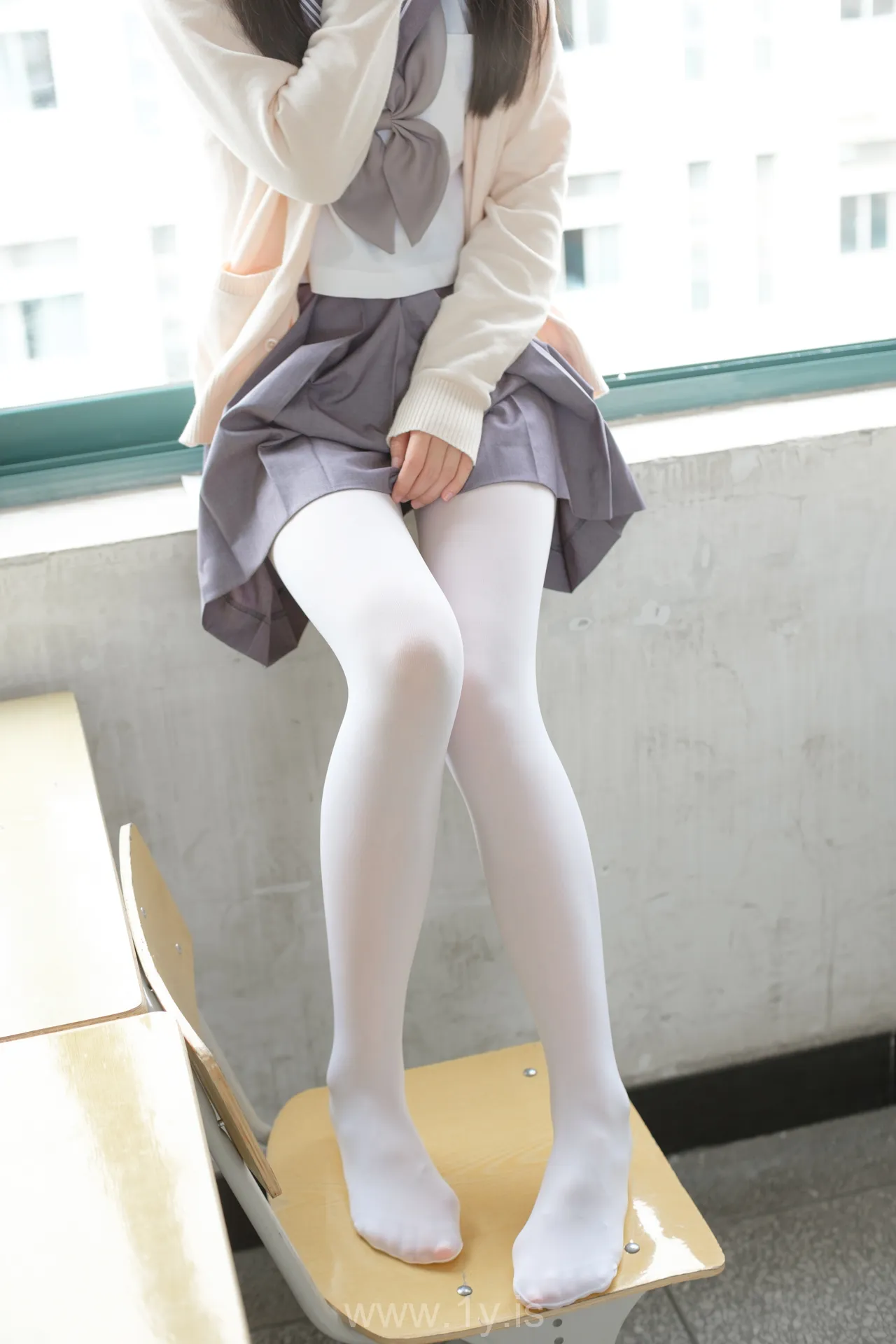 森萝财团 X-017 JK校服白丝