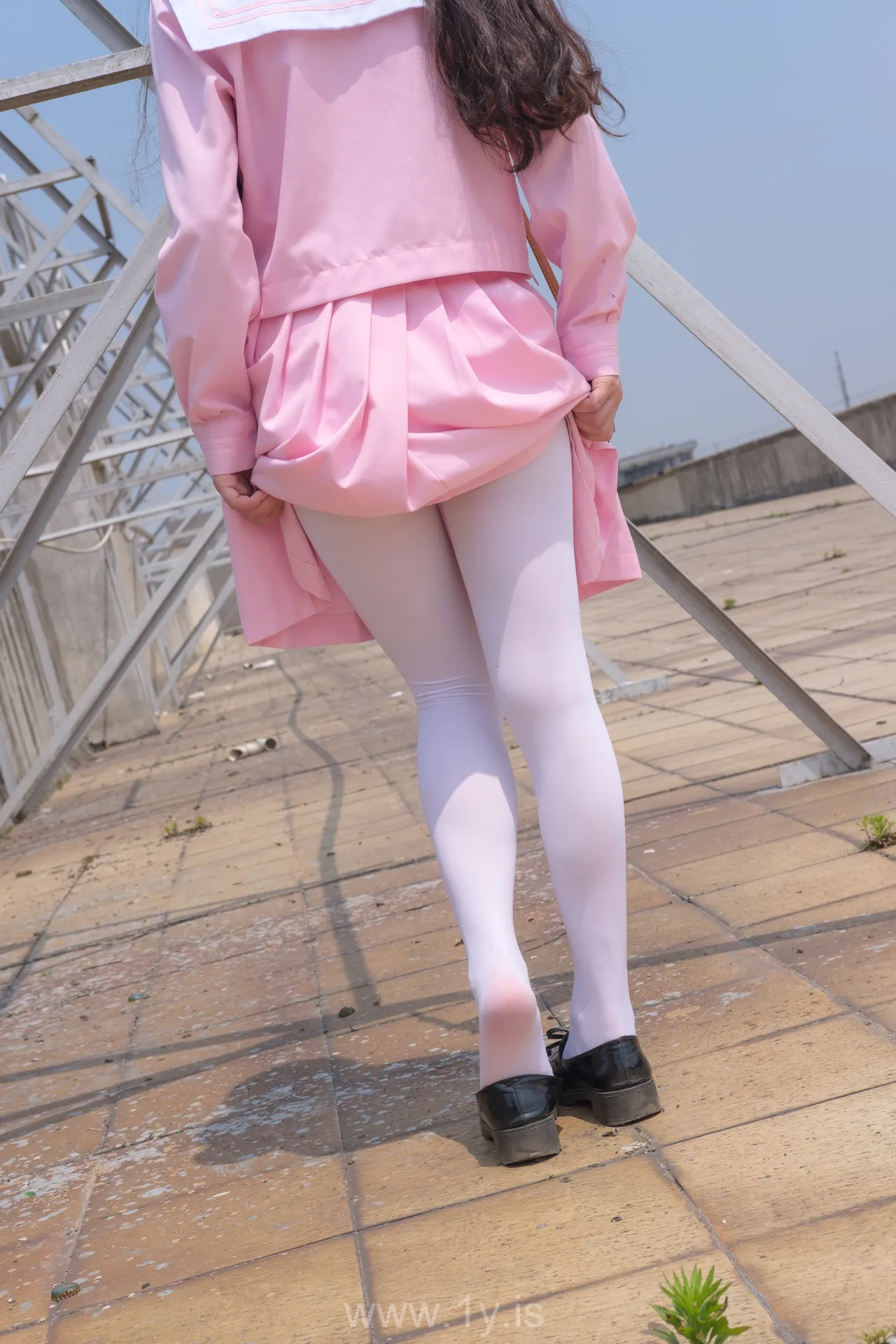森萝财团 X-026 JK粉色校服白丝