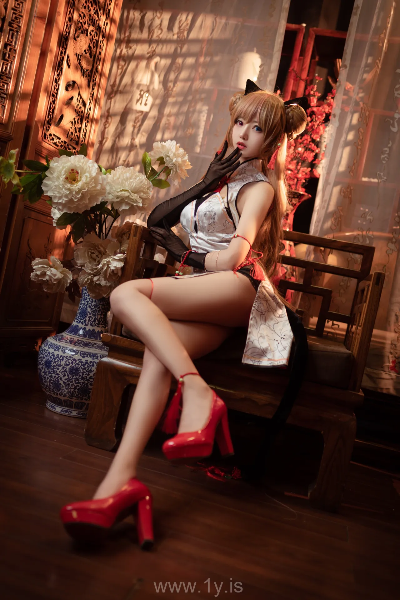 Coser@Shika小鹿鹿 NO.047 Adorable & Elegant Asian Peri 蜂糖花