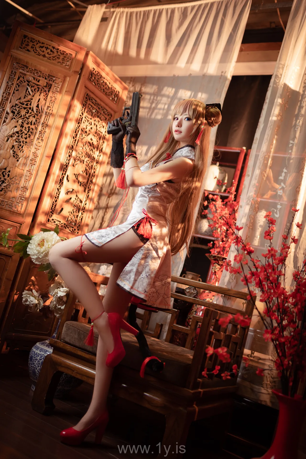 Coser@Shika小鹿鹿 NO.047 Adorable & Elegant Asian Peri 蜂糖花