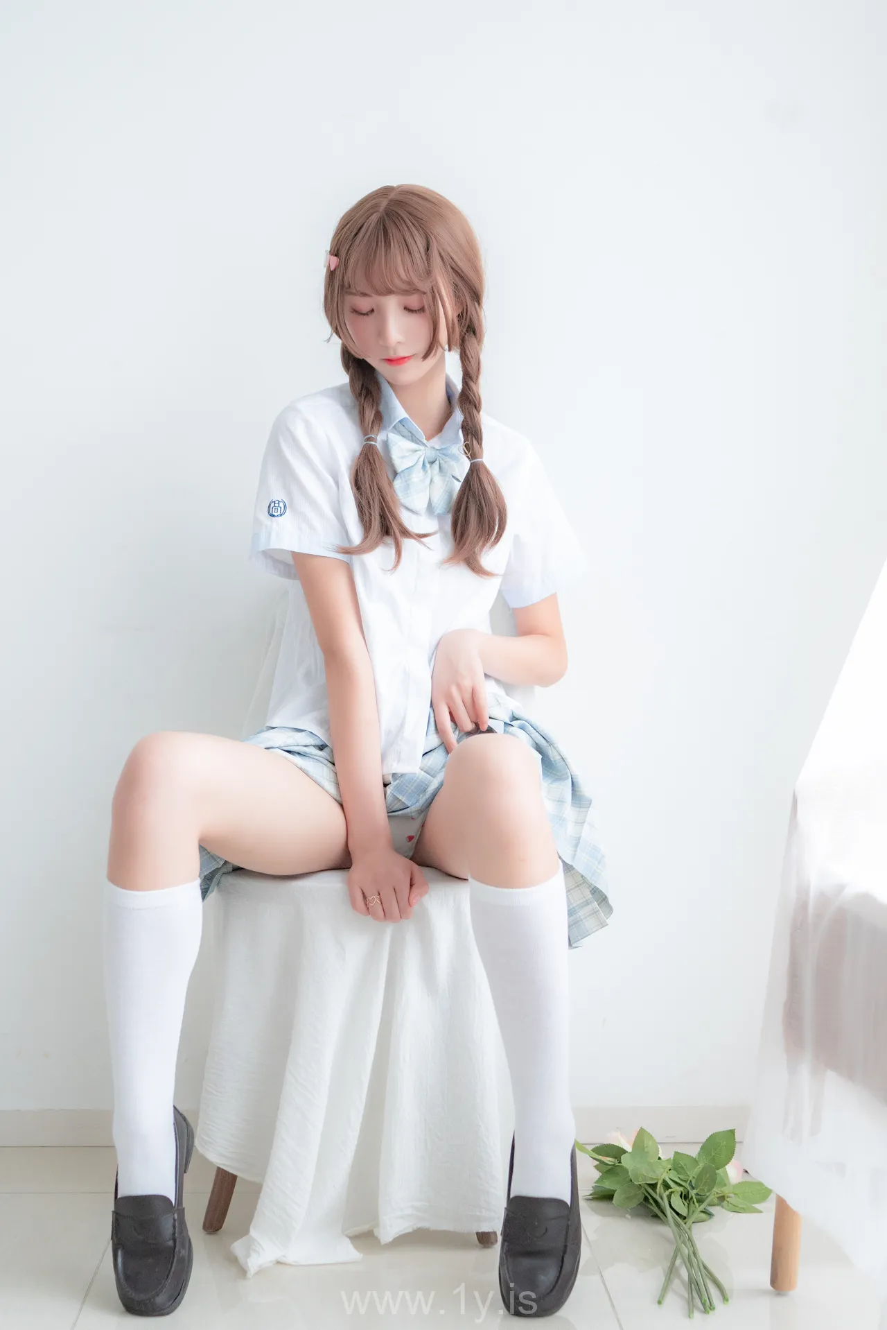 西瓜酱 民宿私房淡蓝JK