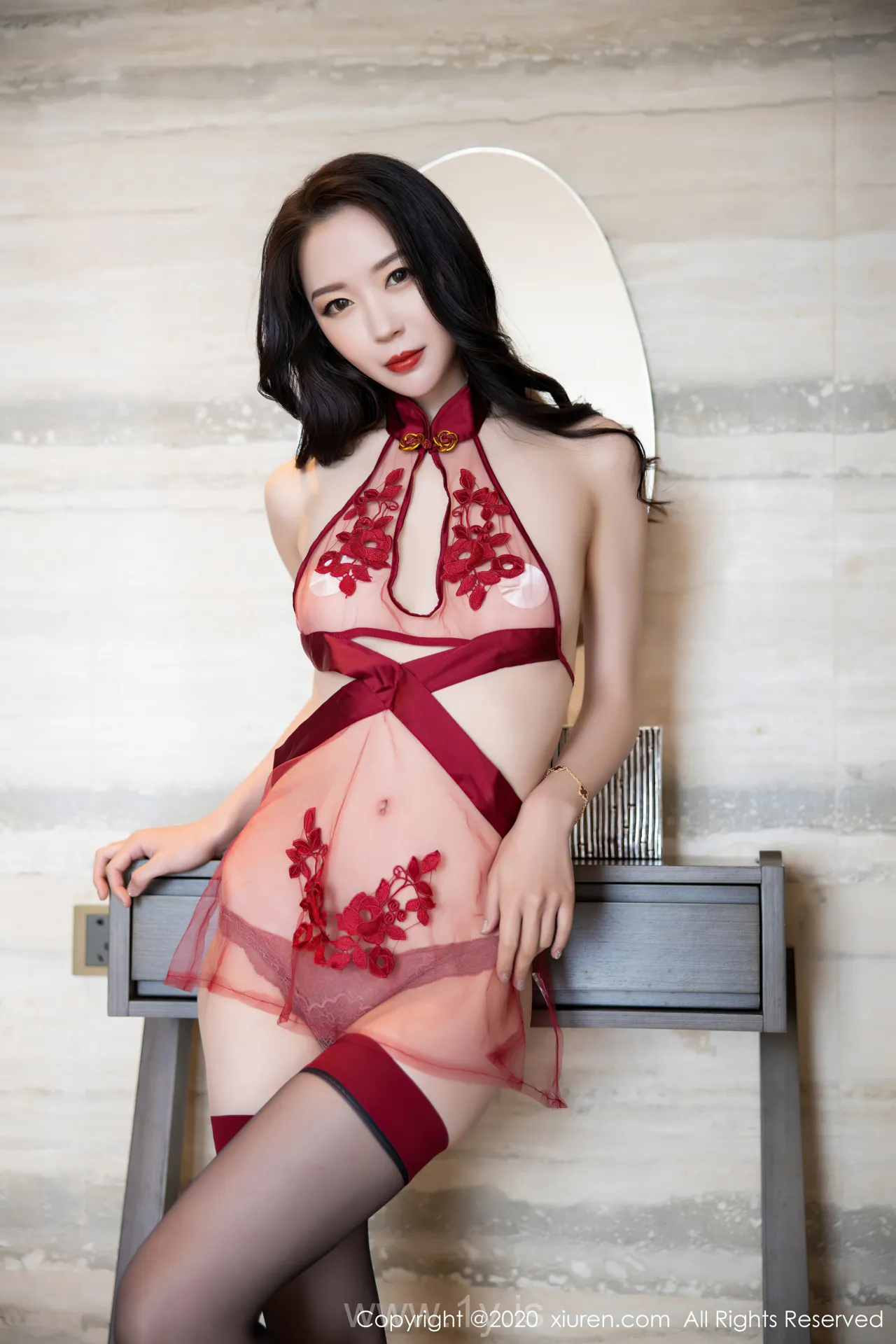 XIUREN(秀人网) NO.2562 Nice-looking & Gorgeous Asian Babe 梦心月