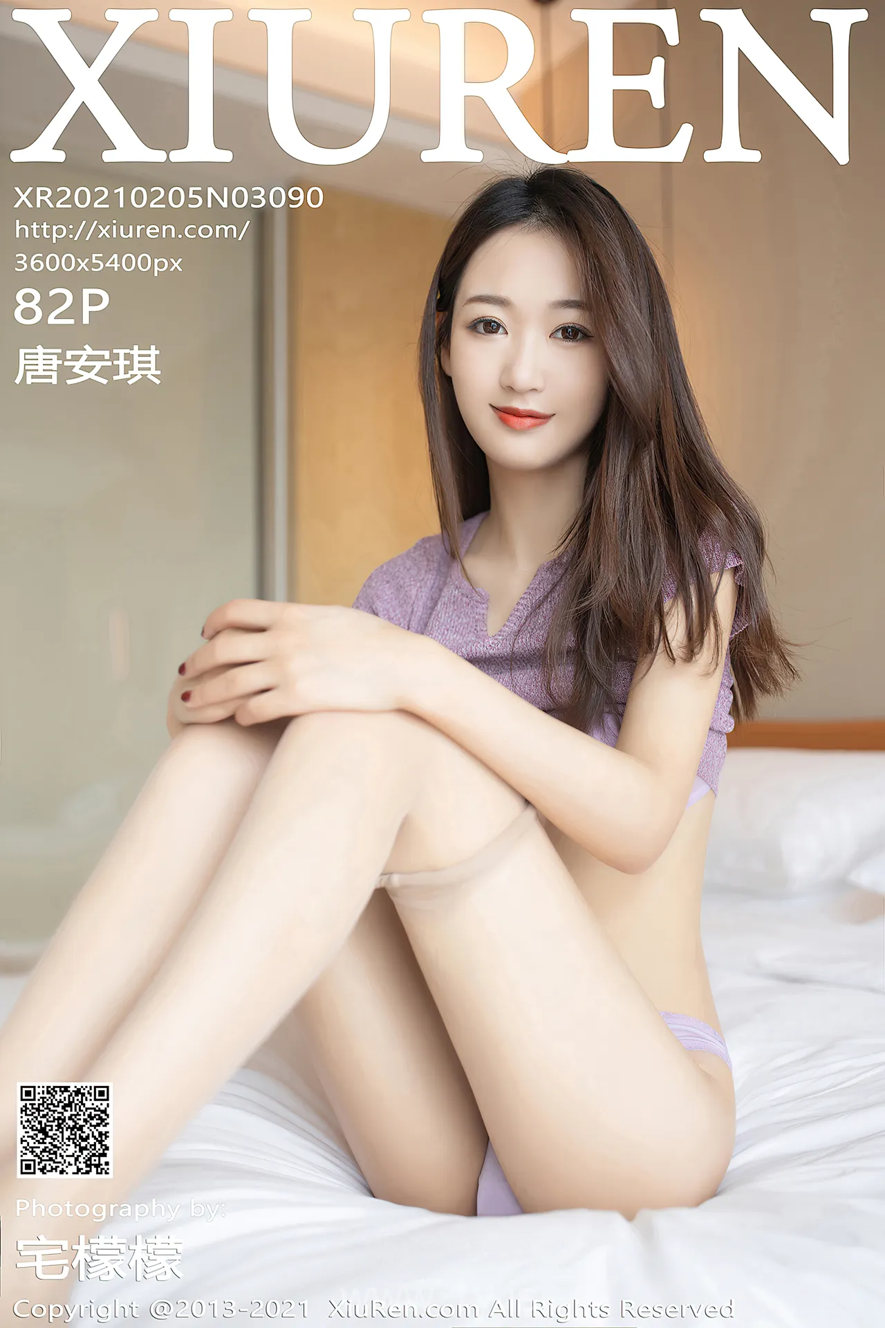 XIUREN(秀人网) NO.3090 Pretty & Fair Chinese Homebody Girl 唐安琪