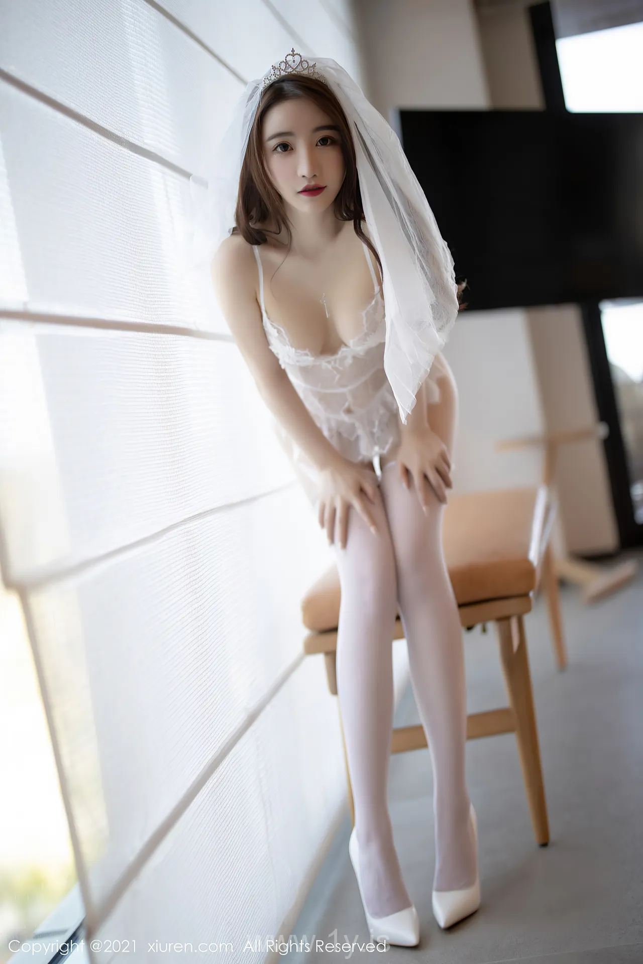 XIUREN(秀人网) NO.3166 Slim & Fancy Chinese Homebody Girl Cherry绯月樱