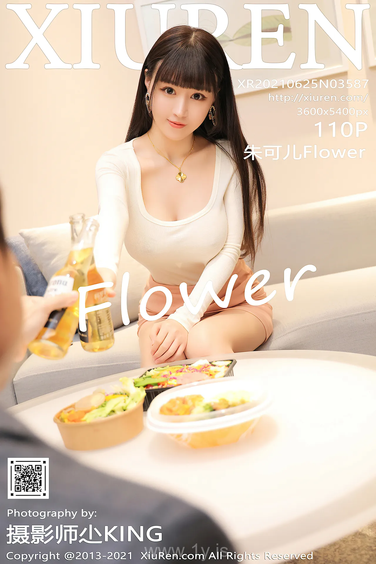 XIUREN(秀人网) NO.3587 Good-looking & Exquisite Asian Belle 朱可儿Flower