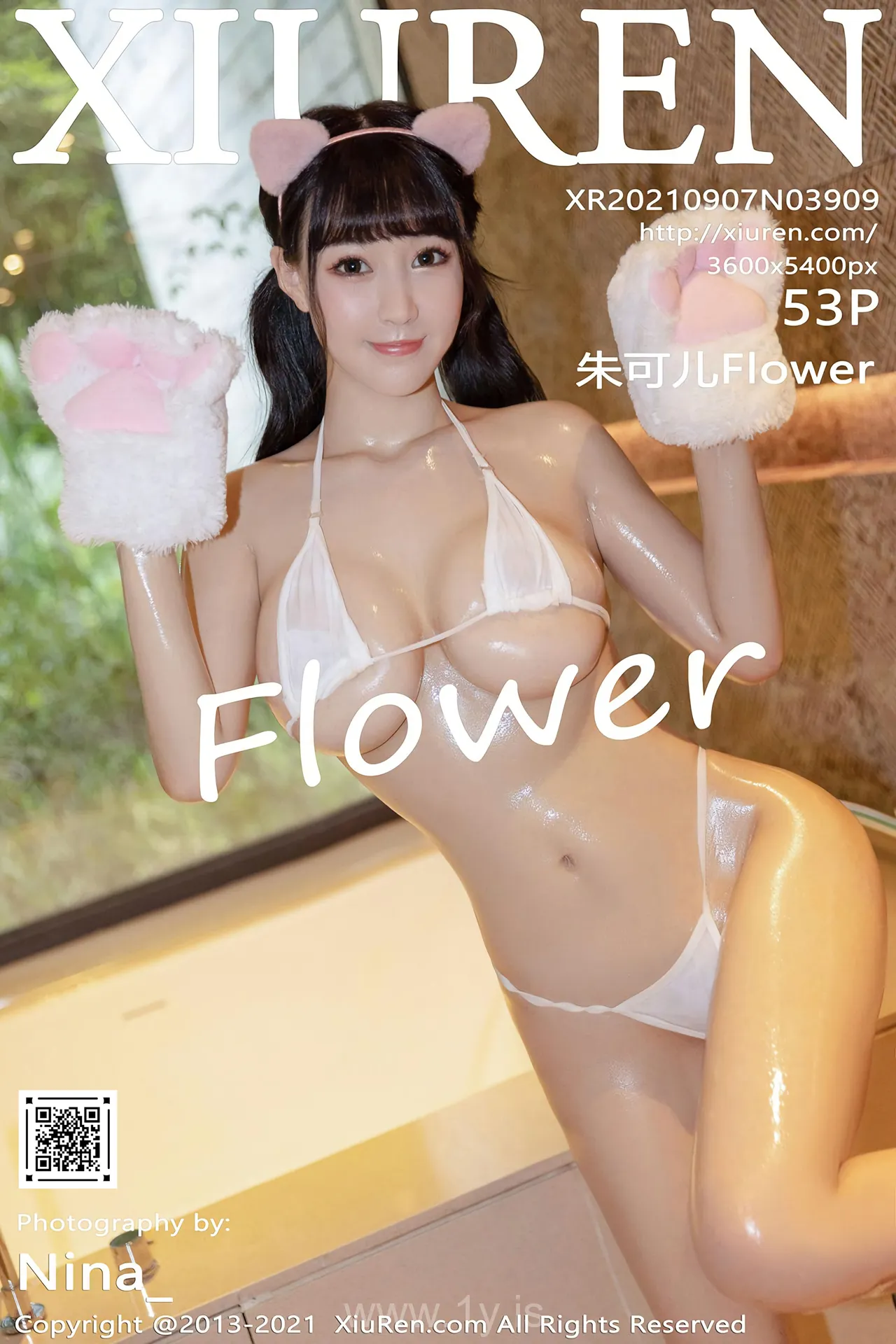 XIUREN(秀人网) NO.3909 Appealing Asian Homebody Girl 朱可儿Flower