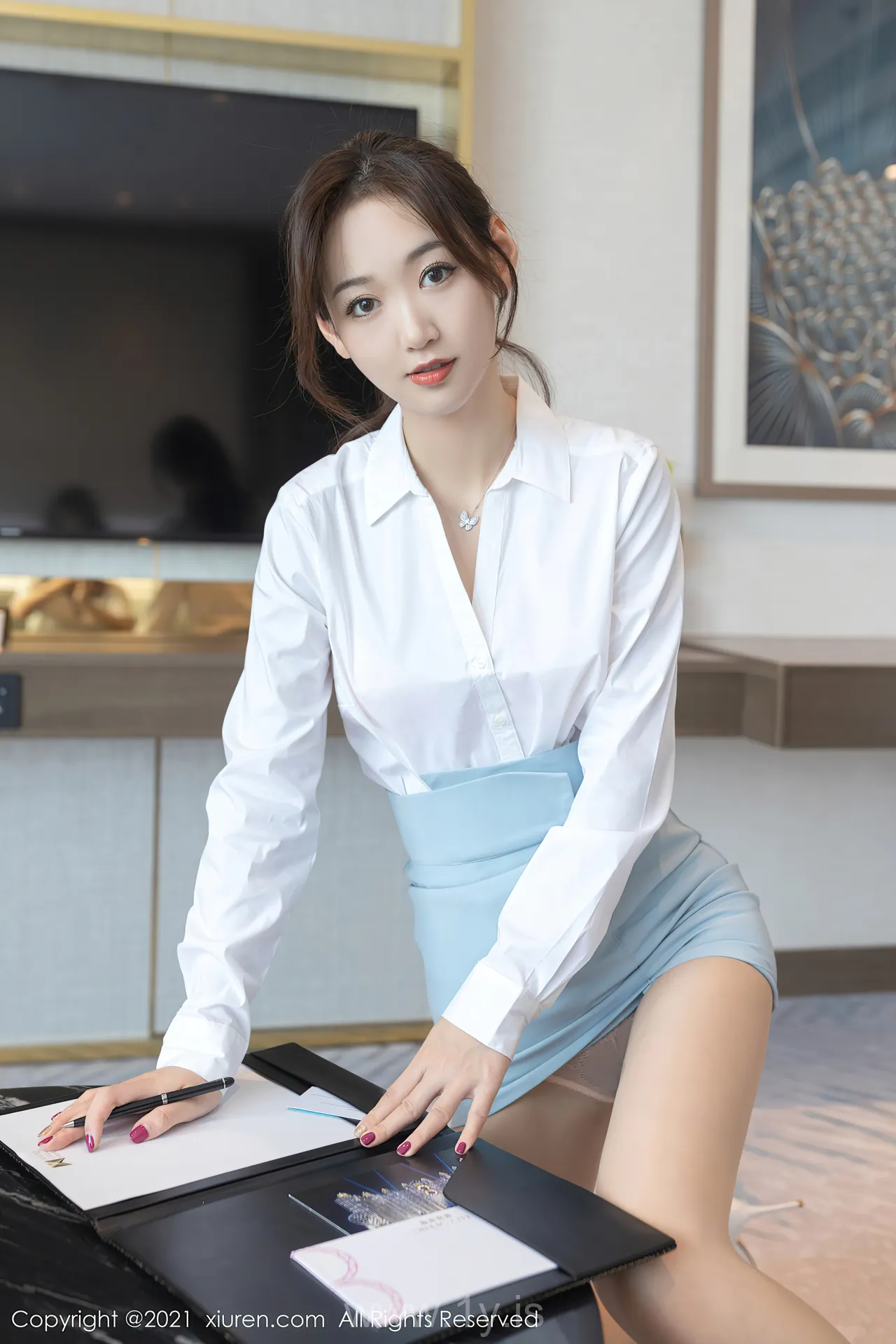 XIUREN(秀人网) NO.3917 Attractive & Lovely Asian Homebody Girl 唐安琪