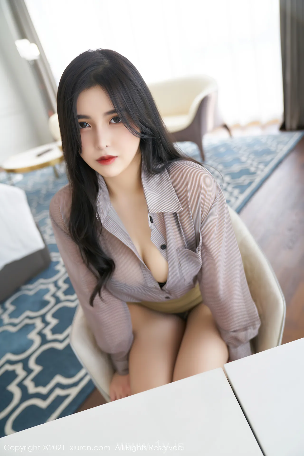 XIUREN(秀人网) NO.3964 Stylish & Good-looking Asian Homebody Girl 韩静安