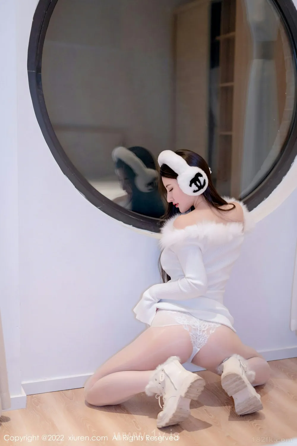 XIUREN(秀人网) NO.4578 Quiet Chinese Cougar 诗诗kiki_白色蕾丝