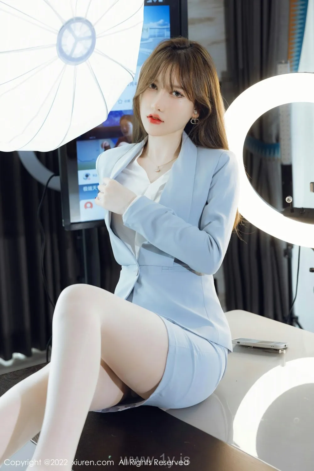 XIUREN(秀人网) NO.4658 Pretty & Elegant Asian Chick 美桃酱_制服系列