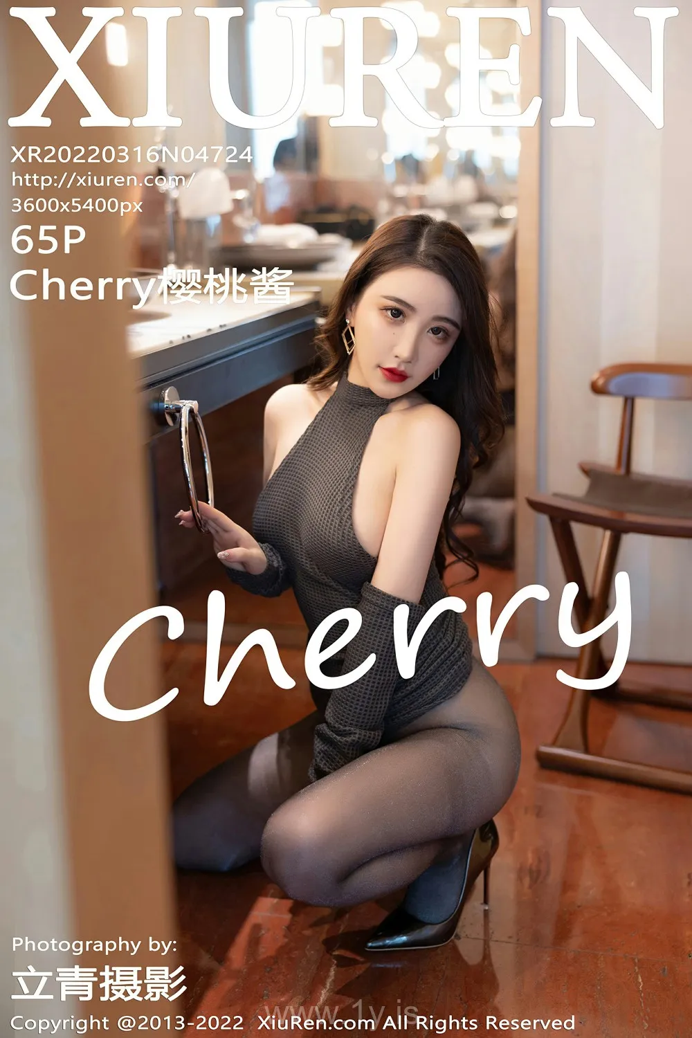 XIUREN(秀人网) NO.4724 Adorable & Attractive Asian Belle Cherry绯月樱_诱人黑丝
