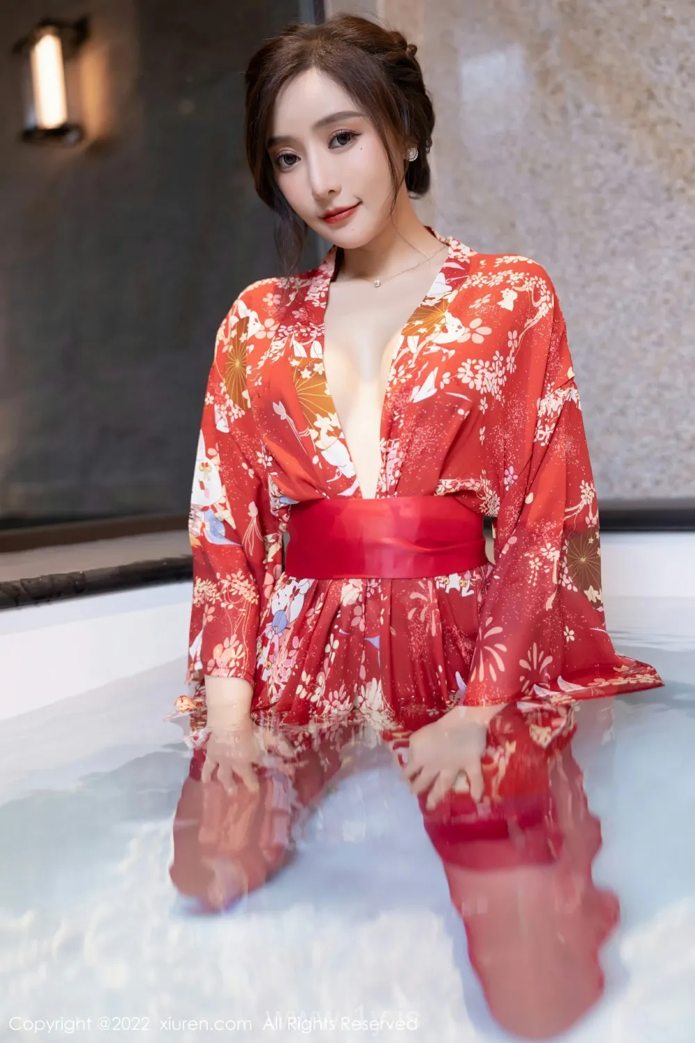 XIUREN(秀人网) NO.4748 Slender & Appealing Asian Teen 王馨瑶yanni_日式和服