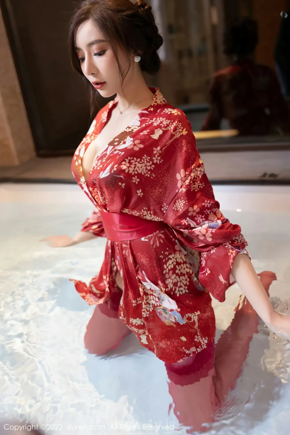 XIUREN(秀人网) NO.4748 Slender & Appealing Asian Teen 王馨瑶yanni_日式和服